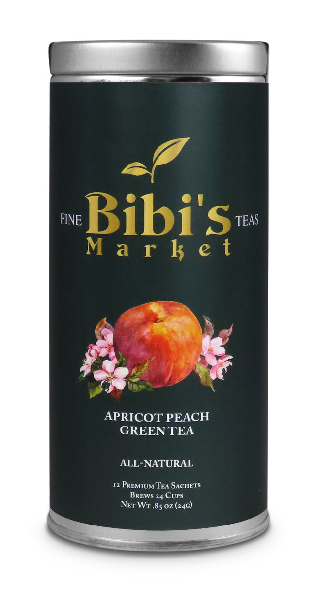 Peach & Apricot Tree Gunpowder Green Tea | Bibi’s Market – Bibi's Market